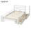 Wood platform bed with two drawers, twin (white) WF192971AAK