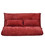 Orisfur. Lazy Sofa Adjustable Folding Futon Sofa Video Gaming Sofa with Two Pillows WF194102AAD