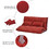 Orisfur. Lazy Sofa Adjustable Folding Futon Sofa Video Gaming Sofa with Two Pillows WF194102AAD