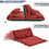 Orisfur. Lazy Sofa Adjustable Folding Futon Sofa Video Gaming Sofa with Two Pillows WF194102AAD