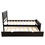 Platform Bed with Twin Size Trundle, Twin Size Frame, Espresso WF194473AAP