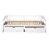 Wooden Daybed with Trundle Bed and Two Storage Drawers, Extendable Bed Daybed,Sofa Bed for Bedroom Living Room,White WF194973AAK