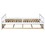 Wooden Daybed with Trundle Bed and Two Storage Drawers, Extendable Bed Daybed,Sofa Bed for Bedroom Living Room,White WF194973AAK