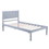 Wood Platform Bed Twin Size Platform Bed with Headboard WF195378AAE