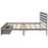 Queen Size Platform Bed with Drawers, Gray WF197753AAE