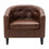 PU Leather Tufted Barrel ChairTub Chair for Living Room Bedroom Club Chairs WF212660AAA