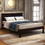 Platform Bed Frame with Headboard, Wood Slat Support, No Box Spring Needed,Twin,Espresso WF212811AAP