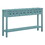 TREXM Rustic Entryway Console Table, 60" Long Sofa Table with two Different Size Drawers and Bottom Shelf for Storage (Turquoise Green) WF281290AAC