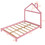 Full Size Wood Platform Bed with House-shaped Headboard (Pink) WF282821AAH