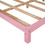 Full Size Wood Platform Bed with House-shaped Headboard (Pink) WF282821AAH