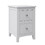 2 Drawers Solid Wood Nightstand End Table in White WF283148AAK