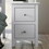 2 Drawers Solid Wood Nightstand End Table in White WF283148AAK