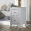 2 Drawers Solid Wood Nightstand End Table in White WF283148AAK