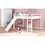 Loft Bed with Slide, Multifunctional Design, Full (White) WF286242AAK