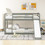 Twin over Twin Bunk Bed with Convertible Slide and Ladder, Gray WF286601AAE