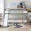 Twin over Twin Bunk Bed with Convertible Slide and Ladder, Gray WF286601AAE