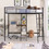 Twin Size Metal Loft Bed and Built-in Desk and Shelves,Black(OLD DKU:WF280270AAB) WF288853AAB