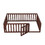 Full Size Wood Daybed Frame with Fence, Walnut WF289662AAL