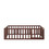 Full Size Wood Daybed Frame with Fence, Walnut WF289662AAL