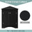 Black Triangle Bathroom Storage Cabinet with Adjustable Shelves, Freestanding Floor Cabinet for Home Kitchen WF291467AAB