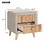 Upholstered Wooden Nightstand with 2 Drawers,Fully assembled Except Legs and Handles,Bedside Table with Rubber Wood Leg-Beige WF294735AAA