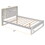 Platform Bed with Storage Headboard,Sockets and USB Ports,Full Size Platform Bed,Antique White WF295302AAW