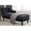 58"Velvet Chaise Lounge,Button Tufted Right Arm Facing Lounge Chair with Nailhead Trim & Solid Wood Legs for Living Room or Office,Sleeper Lounge Sofa WF297646AAB