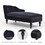 58"Velvet Chaise Lounge,Button Tufted Right Arm Facing Lounge Chair with Nailhead Trim & Solid Wood Legs for Living Room or Office,Sleeper Lounge Sofa WF297646AAB