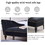 58"Velvet Chaise Lounge,Button Tufted Right Arm Facing Lounge Chair with Nailhead Trim & Solid Wood Legs for Living Room or Office,Sleeper Lounge Sofa WF297646AAB