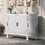 U-Style Accent Storage Cabinet Sideboard Wooden Cabinet with Antique Pattern Doors for Hallway, Entryway, Living Room, Bedroom WF298818AAK