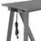 TREXM Multipurpose Home Kitchen Dining Bar Table Set with 3 Upholstered Stools(Gray) WF298919AAE