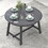 TREXM Wood Dining Table Round Extendable Dining Table for Dining Room (Gray) WF299347AAE