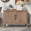 U-Style Storage Cabinet Sideboard Wooden Cabinet with 2 Metal handles and 2 Doors for Hallway, Entryway, Living Room, Bedroom WF299849AAA