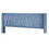 Queen Size Corduroy Platform Bed with Metal Legs, Blue WF300238AAC