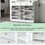 ON-TREND Modern Shoe Cabinet with 4 Flip Drawers, Multifunctional 2-Tier Shoe Storage Organizer with Drawers, Free Standing Shoe Rack for Entrance Hallway, White. WF300851AAK