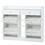ON-TREND Modern Shoe Cabinet with 4 Flip Drawers, Multifunctional 2-Tier Shoe Storage Organizer with Drawers, Free Standing Shoe Rack for Entrance Hallway, White. WF300851AAK
