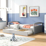 Twin Size Daybed with Trundle, Gray WF300931AAE