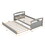 Twin Size Daybed with Trundle, Gray WF300931AAE