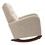 Baby Room High Back Rocking Chair Nursery Chair, Comfortable Rocker Fabric Padded Seat,Modern High Back Armchair WF301229AAC