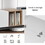 Modern TV Stand for 80" TV with 3 Doors, Media Console Table, Entertainment Center with Large Storage Cabinet for Living Room, Bedroom WF302939AAK
