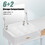 43.3" Classic Wood Makeup Vanity Set with Flip-top Mirror and Stool, Dressing Table with Three Drawers and storage space, White WF305498AAK