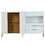 U_Style Storage Cabinets with Acrylic Doors, Light Luxury Modern Storage Cabinets with Adjustable Shelves, Accent Cabinet Buffet Cabinet for Living Room, Entryway Description WF305892AAK