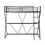 Twin Size Loft Bed with Desk, Ladder and Full-Length Guardrails, X-Shaped Frame, Black WF306851AAB