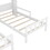 Double Twin Size Platform Bed with House-shaped Headboard and a Built-in Nightstand, White WF306928AAK