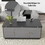 Modern Gray Multi-functional Rectangle Lift-top Coffee Table Extendable with Storage WF307466AAG