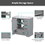 36" Bathroom Vanity without Sink, Cabinet Base Only, Six Drawers, Multi-Functional Drawer Divider, Adjustable Shelf, Grey WF307973AAE