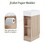 18.6" Bathroom Vanity with Sink, Bathroom Vanity Cabinet with Two-tier Shelf, Left or Right Orientation, Natural