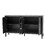 U-STYLE Storage Cabinet Sideboard Wooden Cabinet with 4 Metal handles,4 Shelves and 4 Doors for Hallway, Entryway, Living room WF309061AAB