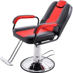 Deluxe Reclining Barber Chair with Heavy-Duty Pump for Beauty Salon Tatoo Spa Equipment WF310635JAA