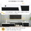 U-Can, Minimalist Rectangle Extendable TV Stand, TV Cabinet with 2 Drawers and 1 Cabinet for Living Room, Up to 100" WF311369AAK
